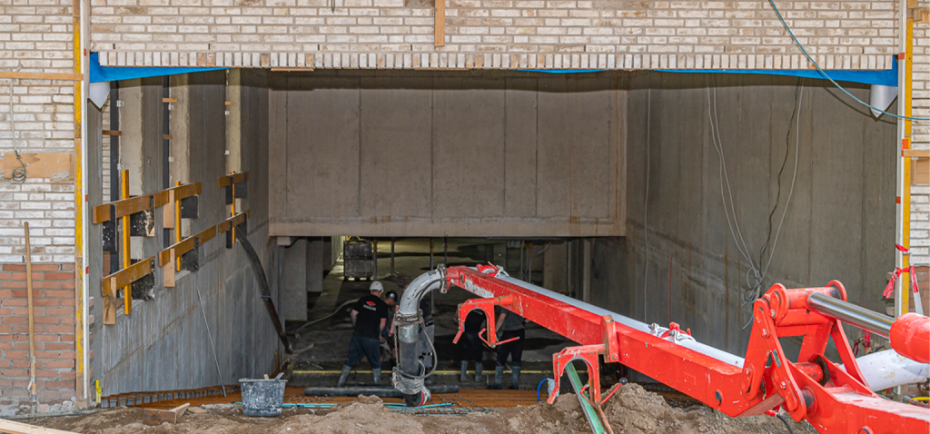 hellingsbaan aanleggen parkeergarage - nijmegen